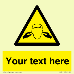 Custom Noise Hazard Sign